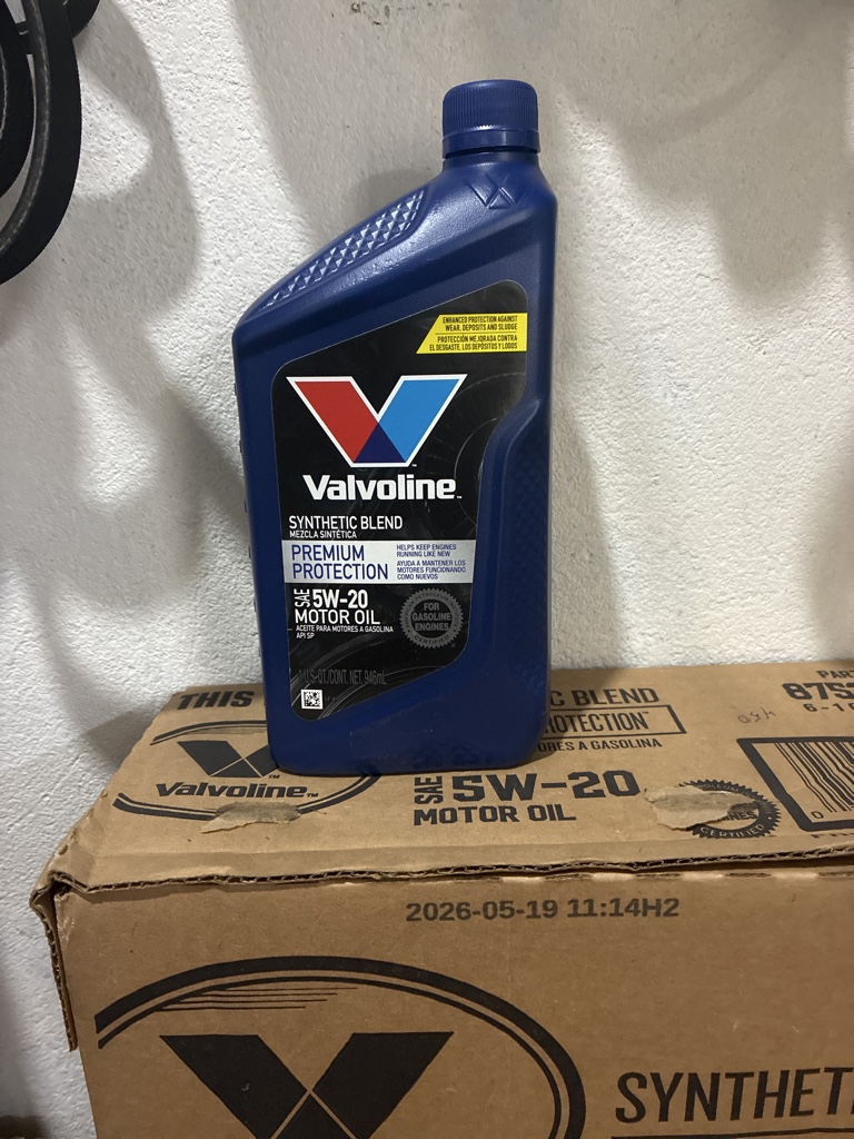 1cul valvoline synthtic 5w-20