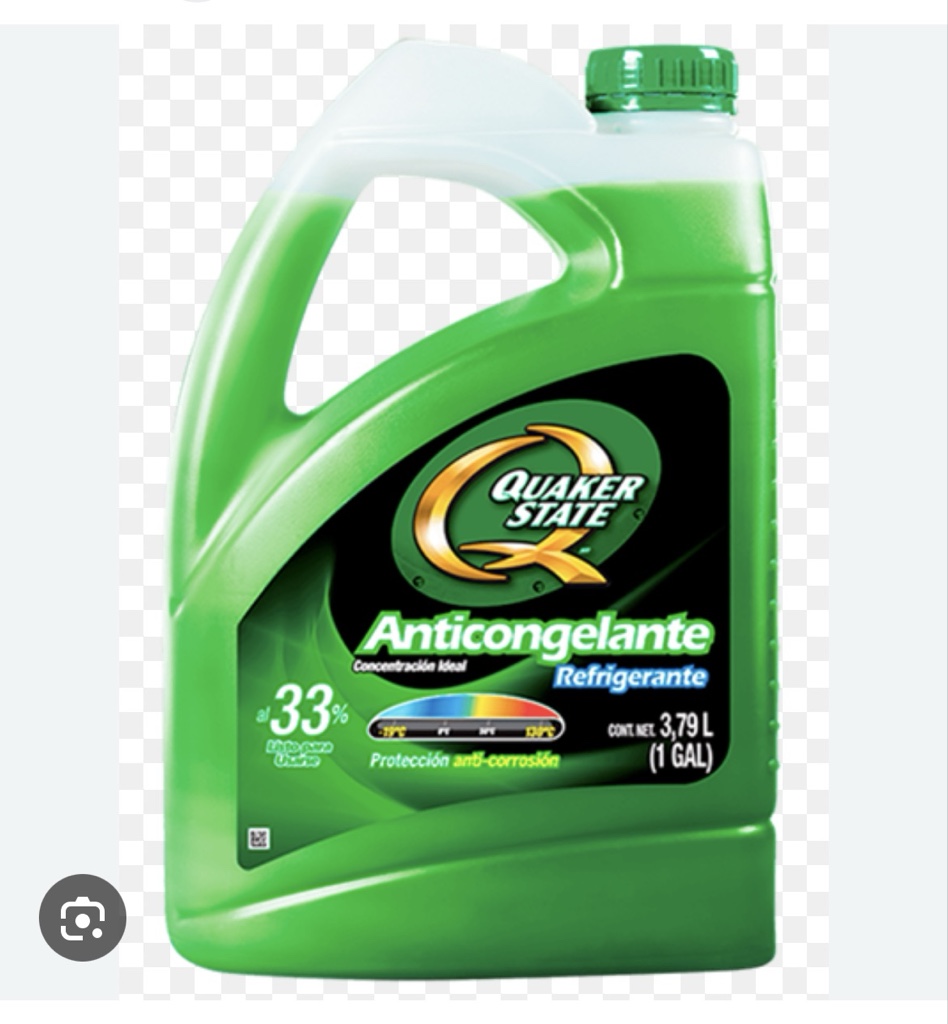 El anticongelante verd Quaker State al 33% (3.79 litros)