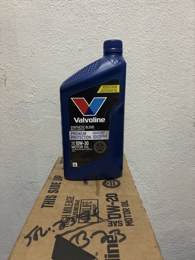 1cul Valvoline 10w30 synthetic