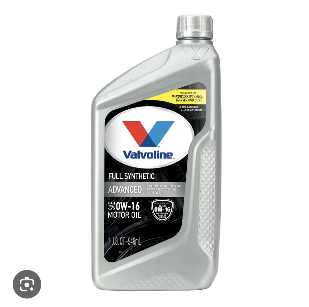Valvoline Full synthetic 0w-16
