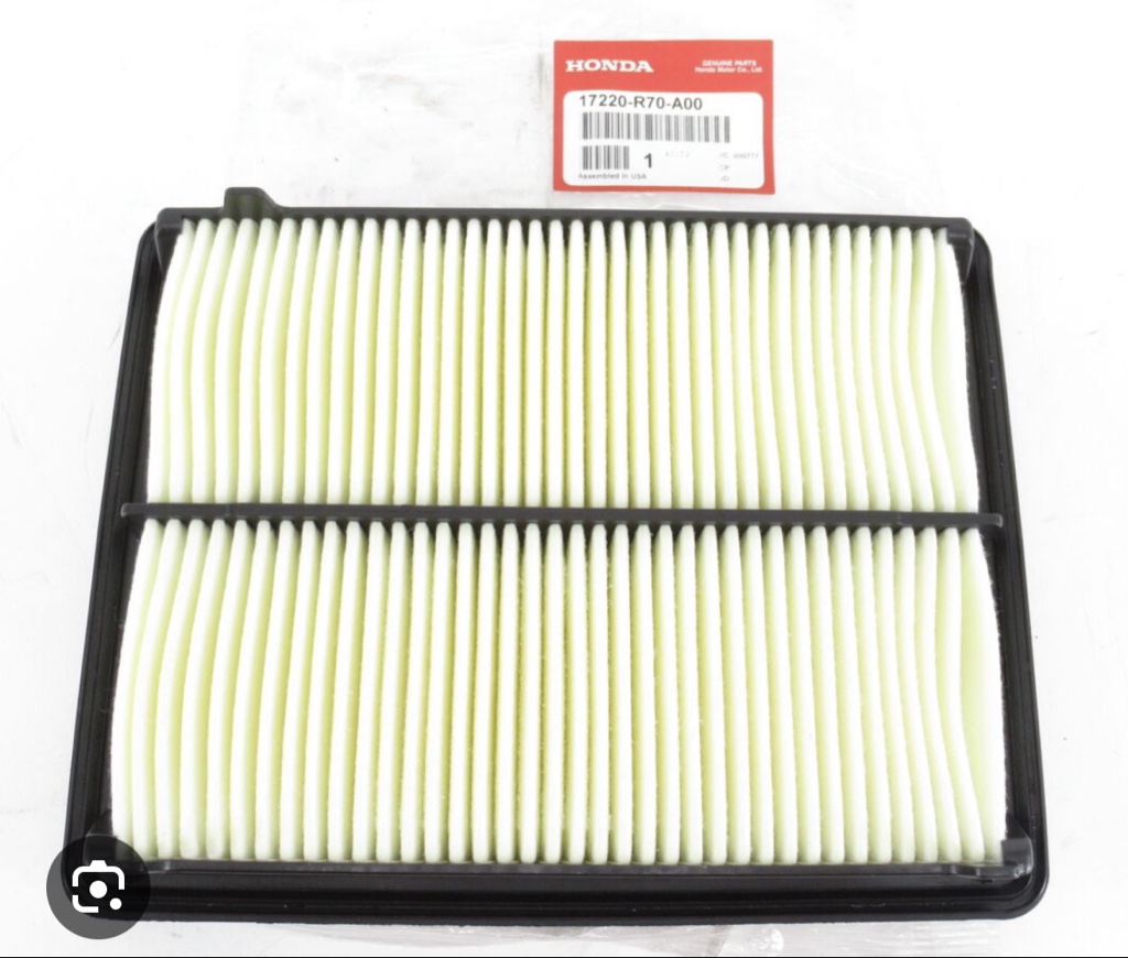 F,air 17220-R70-A00 (08/15) Honda Accord,Crosstour ,Acura TL,Acura TSX,Acura RLX