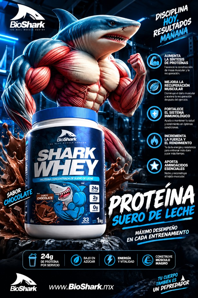 Shark Whey 2 libras 33 servicios