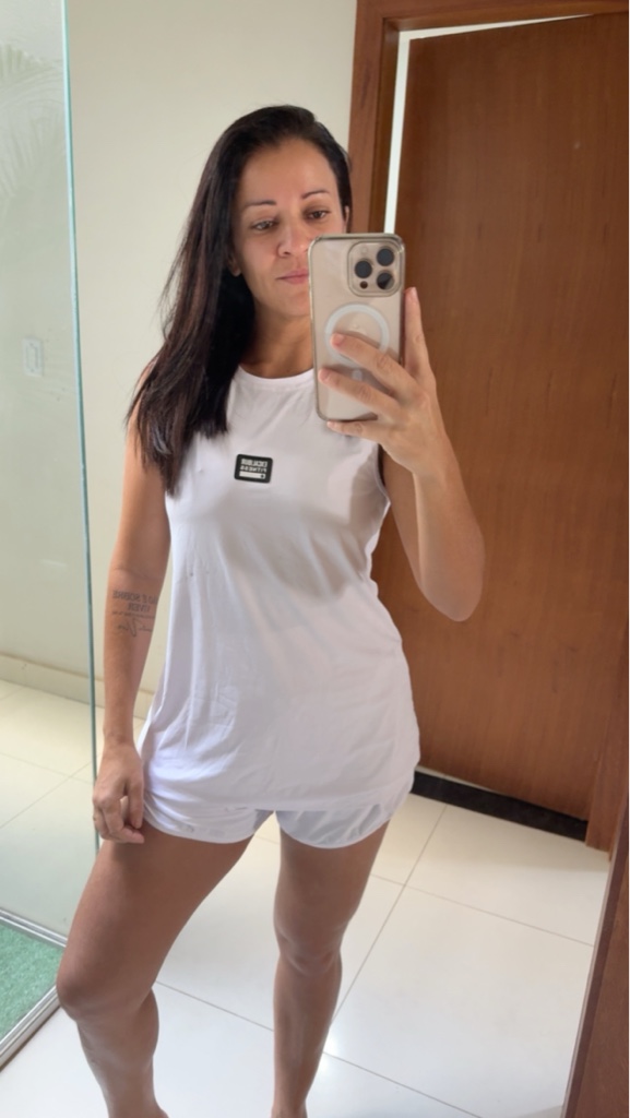 Short duplo com regata alongada