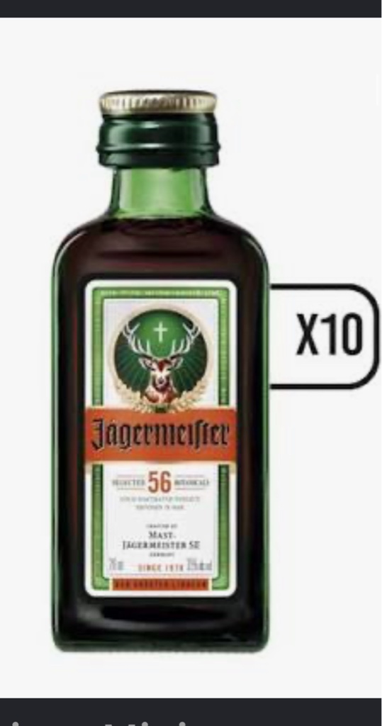Jagermeister 20 cc pack 10 unid