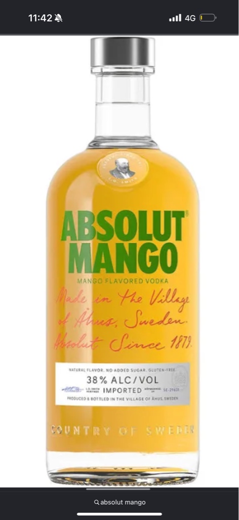 Absolut Mango 750 cc