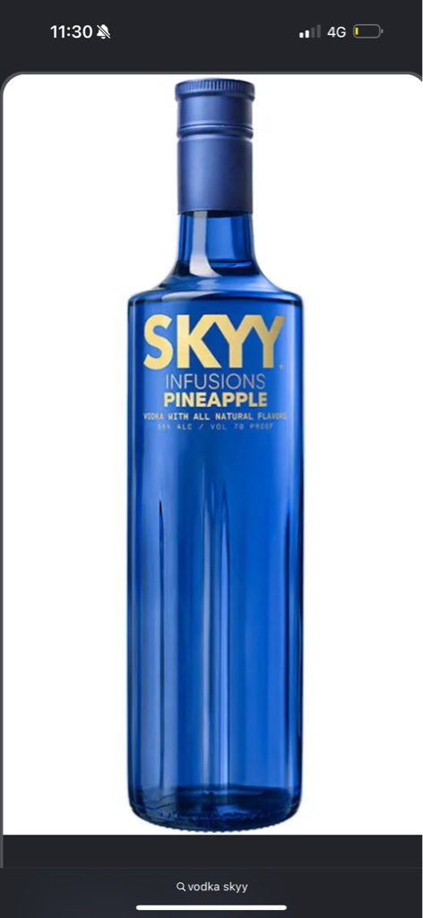 Vodka Skyy Piña 750 cc
