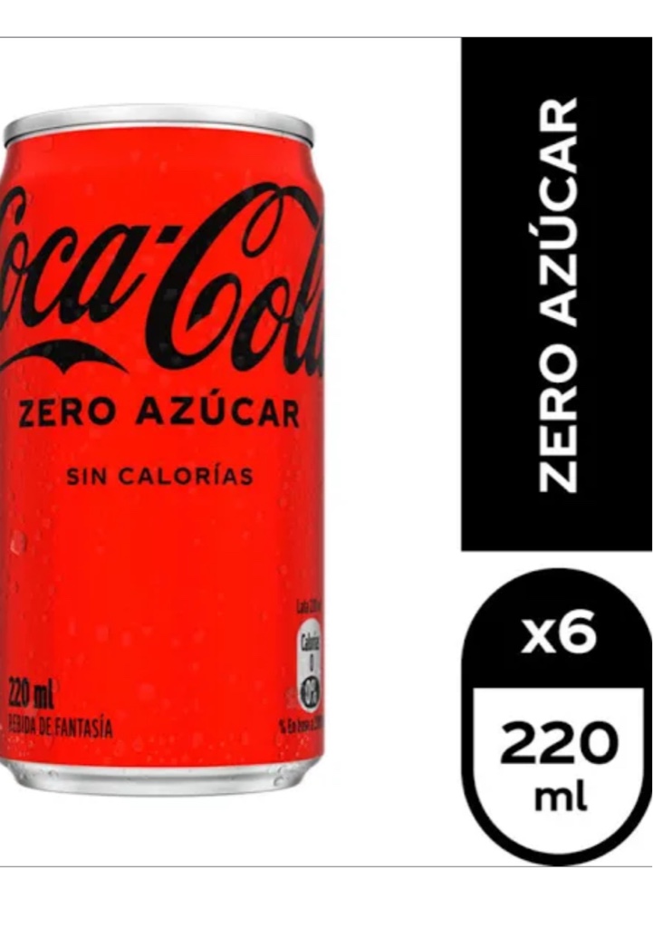 Pack Coca Zero 220 x6