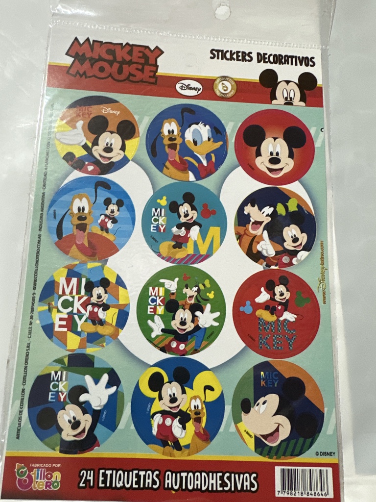 STICKERS AUTOADHESIVOS MICKEY X24