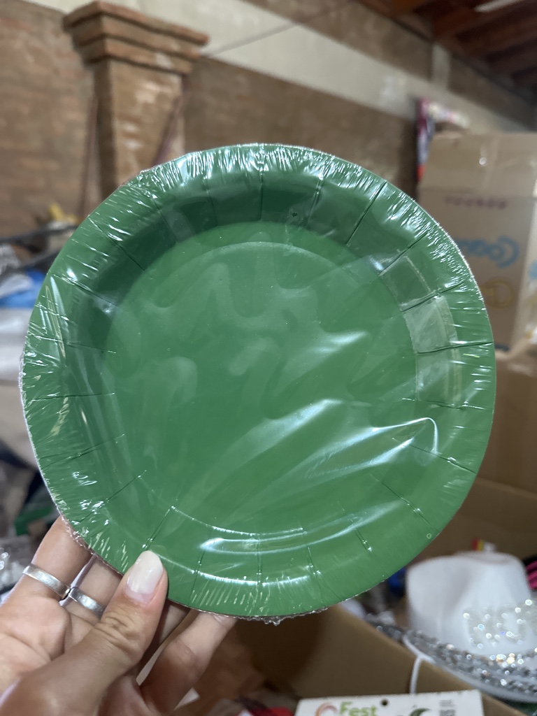 PLATO VERDE 18CM X8