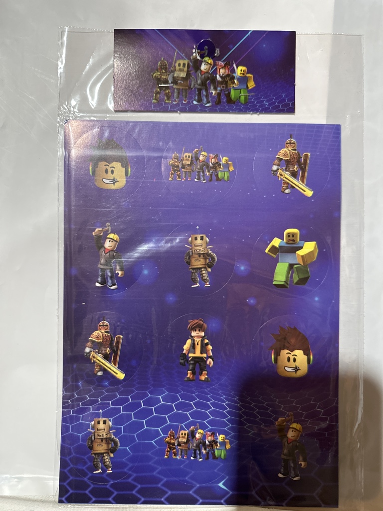 STICKER AUTOADHESIVO ROBLOX X6