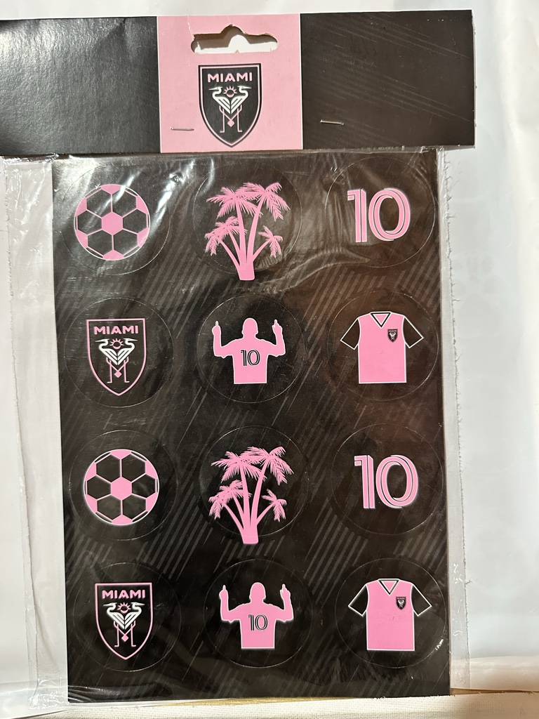 STICKERS AUTOADHESIVOS INTER MIAMI X10