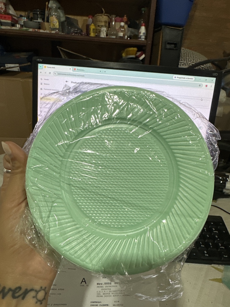 PLATO VERDE PASTEL X50