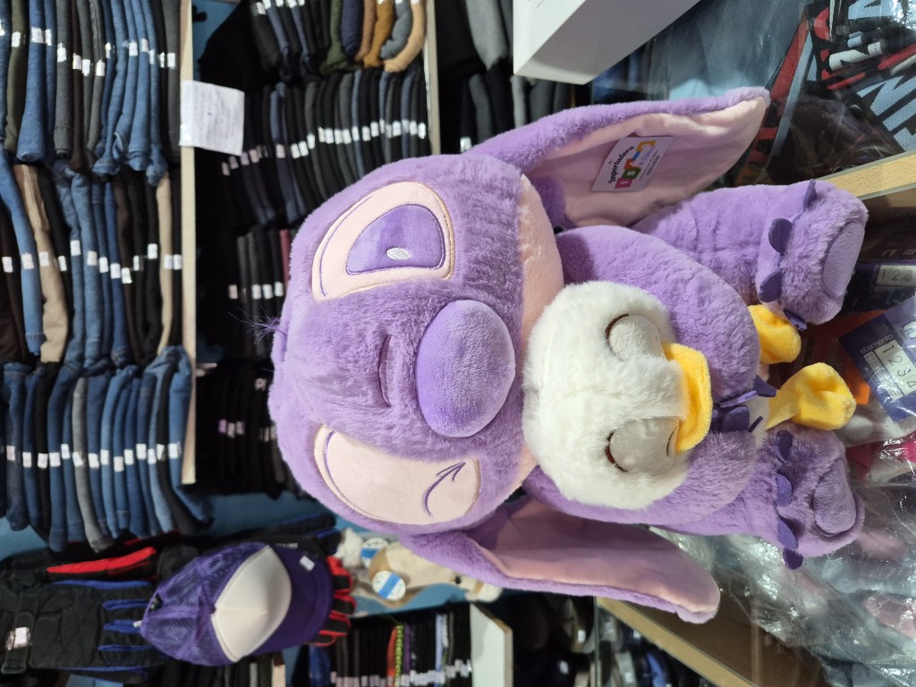 Stich lila helado- con manta (45cm)