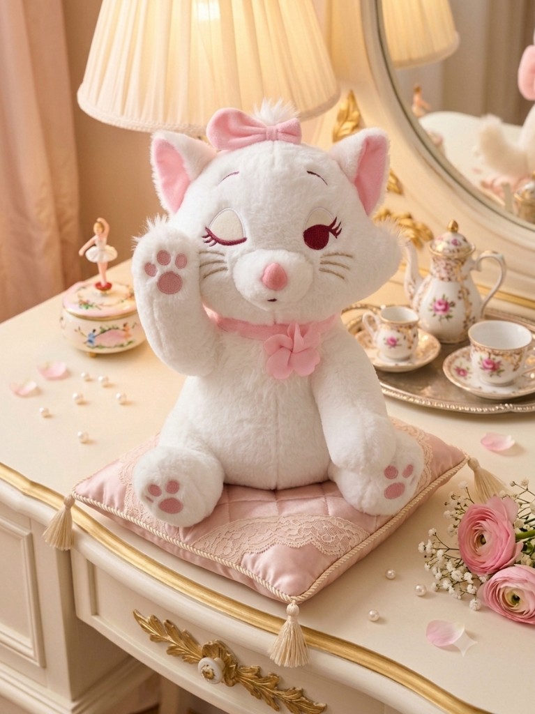 GATITA MARIE CON MANTA (45CM)