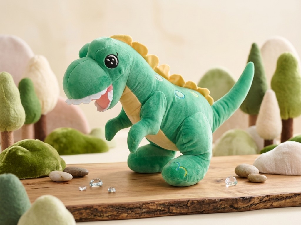 Peluche Dino-Rex con manta