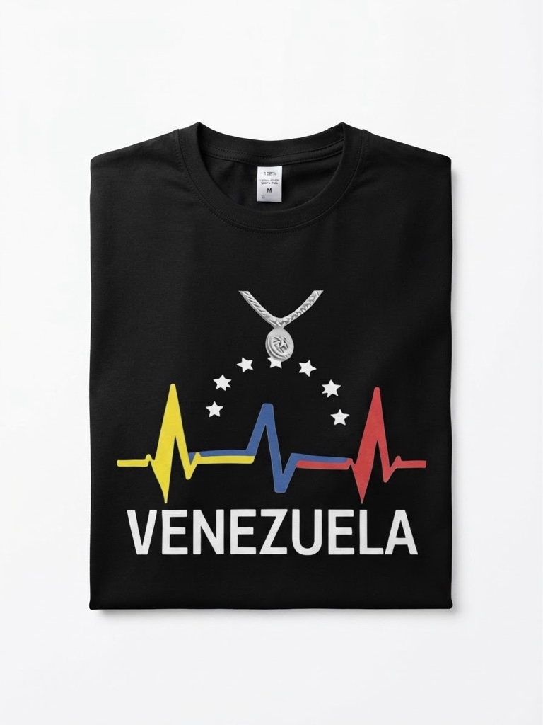 Franela Negra talla M Venezuela