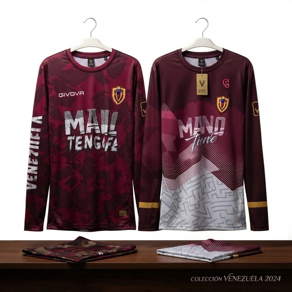 Franela Manga Larga Vinotinto