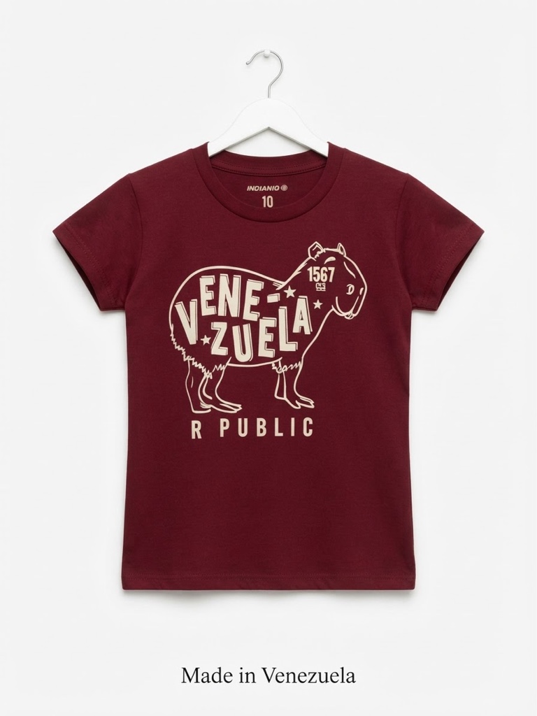 Franela niño talla 10 capibara