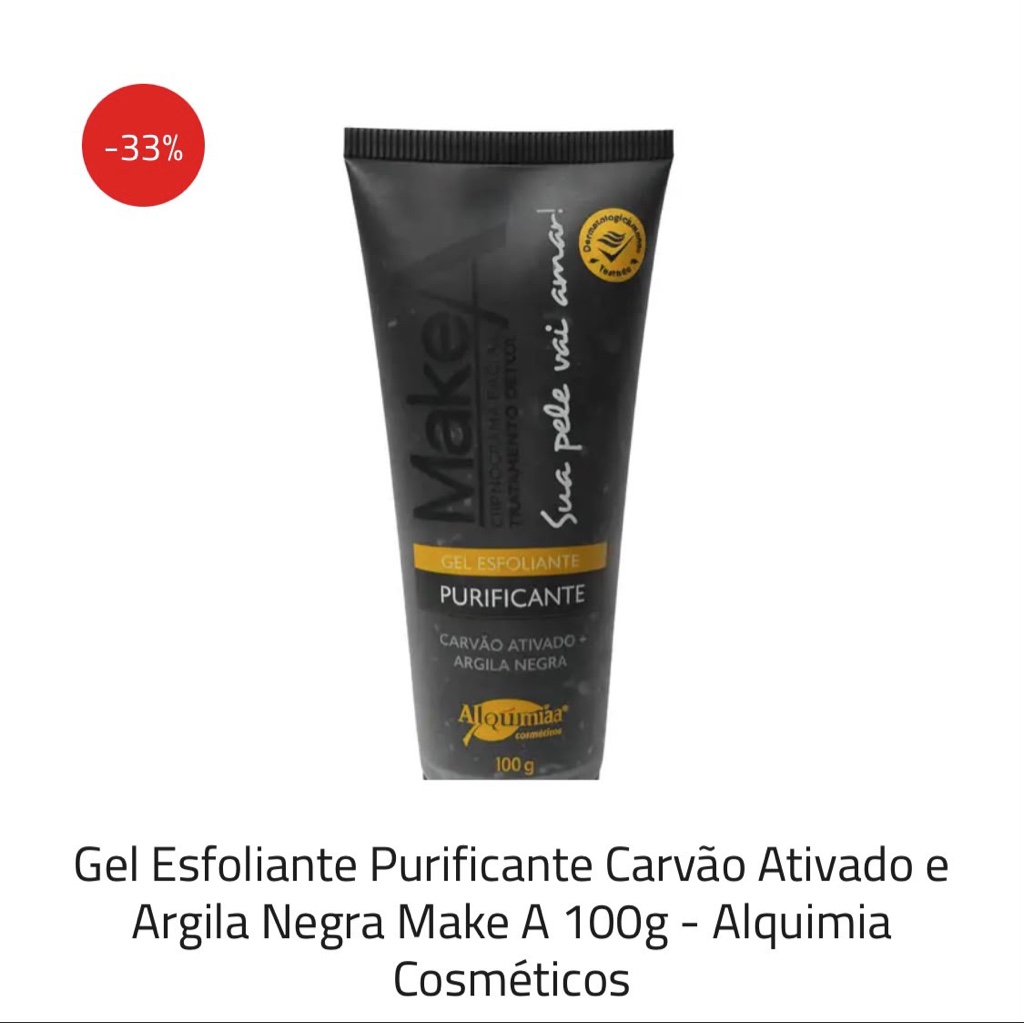 Make A gel exfoliante negro 100g