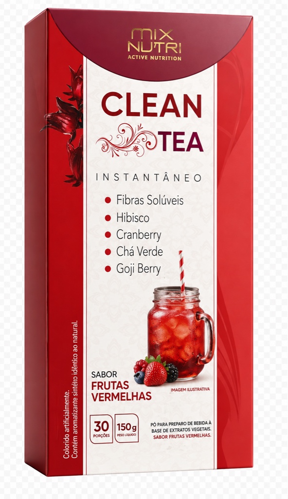 Mix Nutri Clean Tea frutas vermelhas