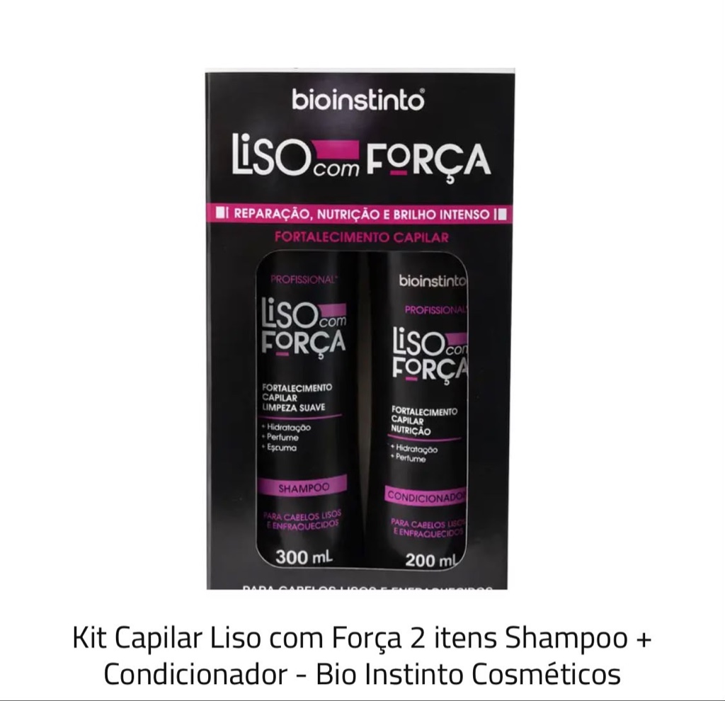 Bio Instinto Liso com Força kit capilar