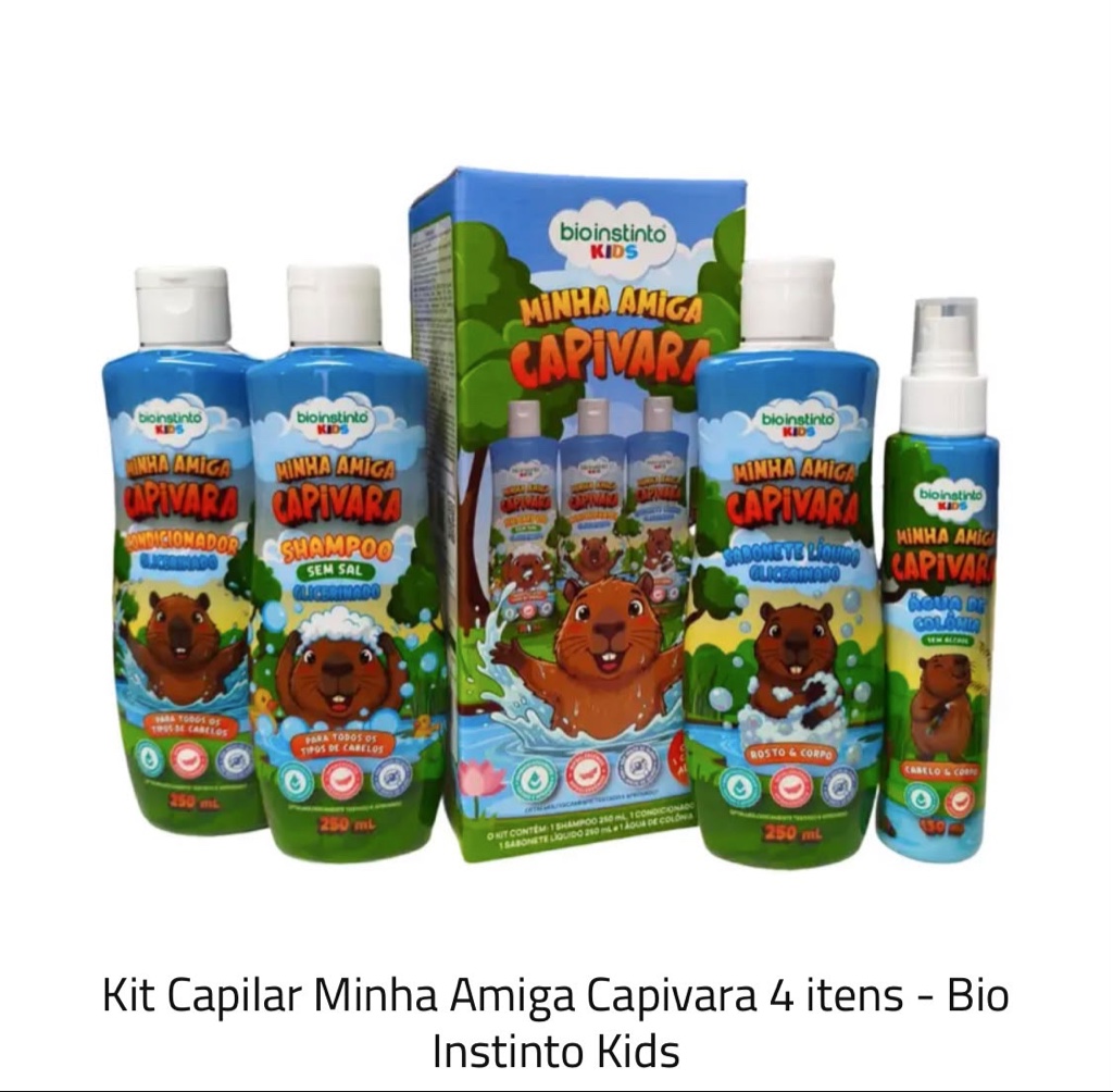 Bio Instinto Kids kit capilar capivara