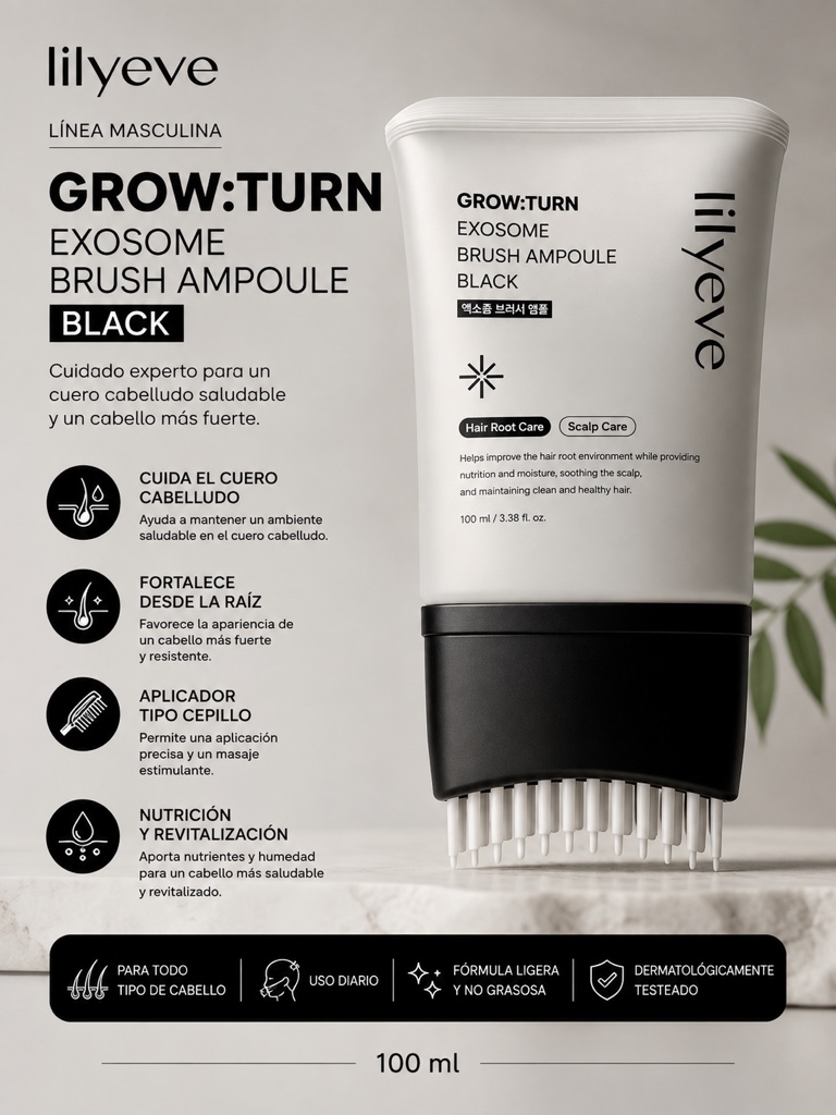 lilyeve Grow:Turn ampolla negra 100ml