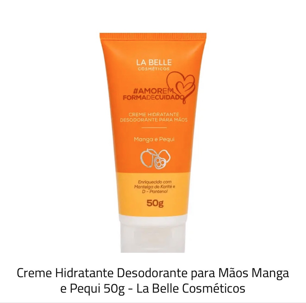 La Belle crema manos mango y pequi 50g