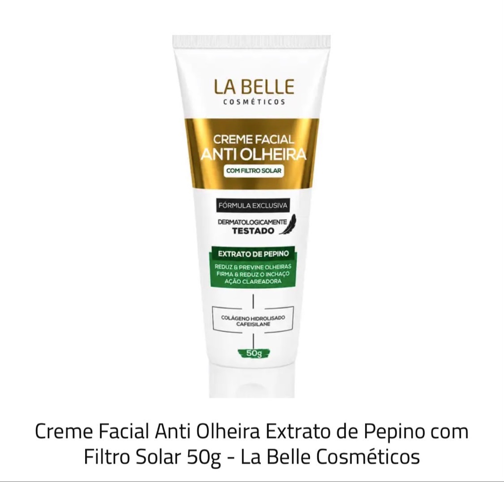 La Belle crema facial anti ojeras 50g