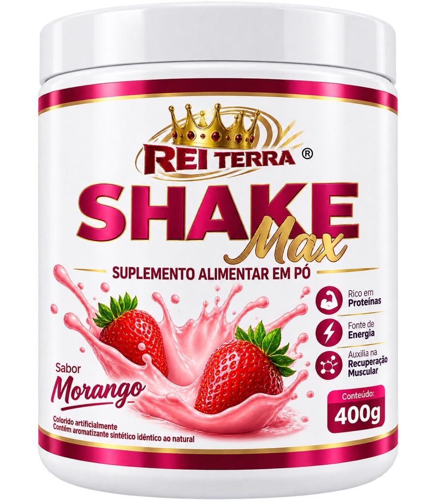 REI TERRA Shake Max Morango 400g