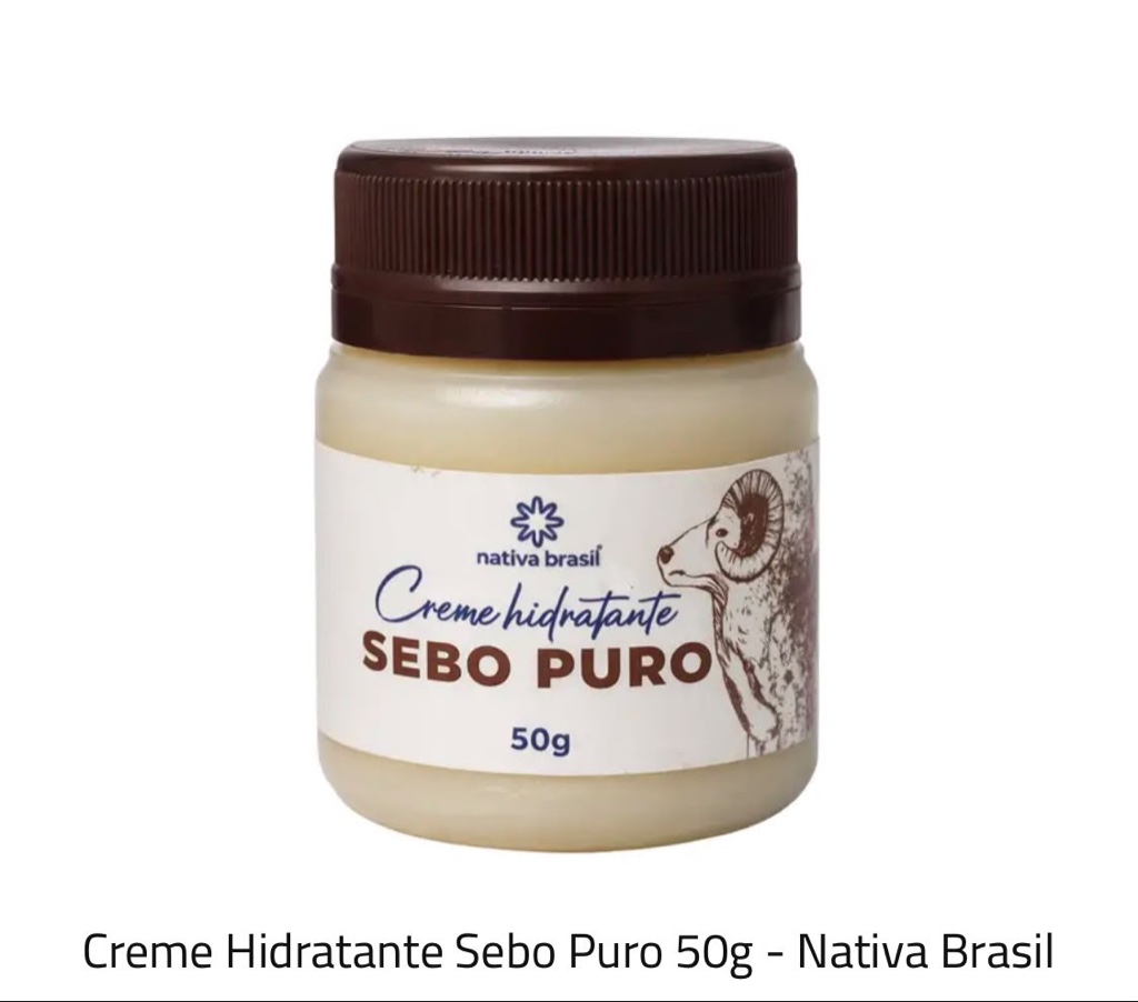 Nativa Brasil Crema Sebo Puro 50g
