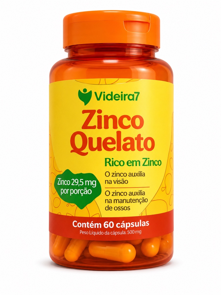 Videira7 Zinco Quelato cápsulas