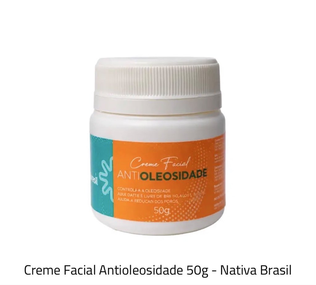 Nativa Brasil crema facial antioleosidad 50g