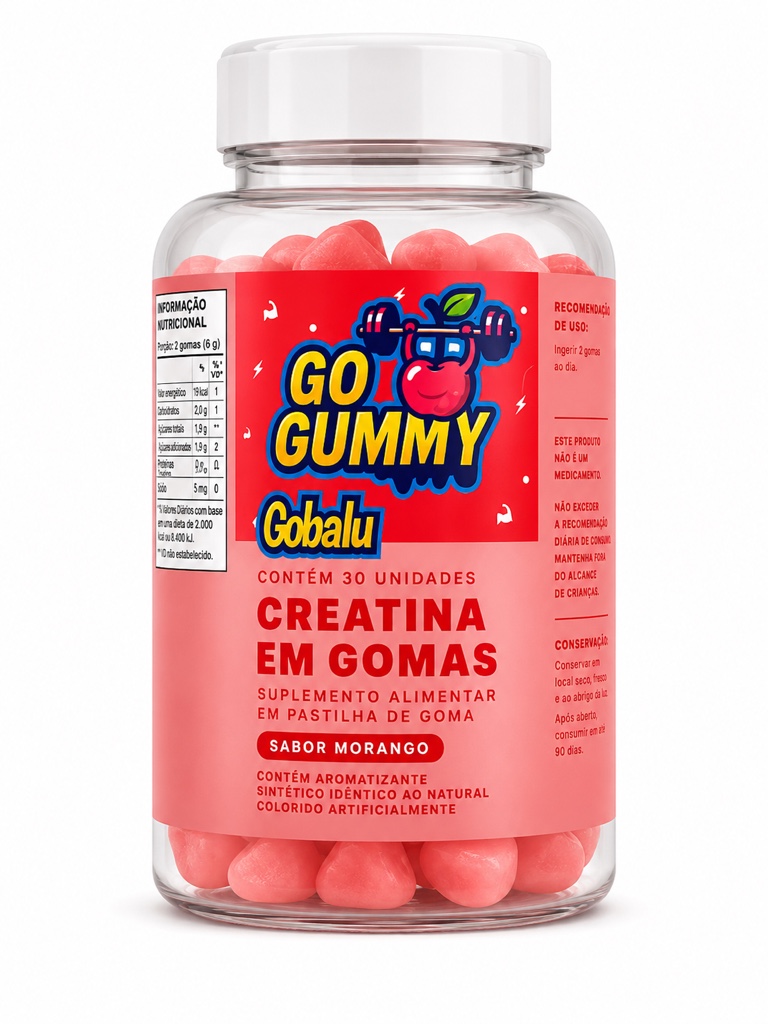 Gobalu GO Gummy creatina frutilla