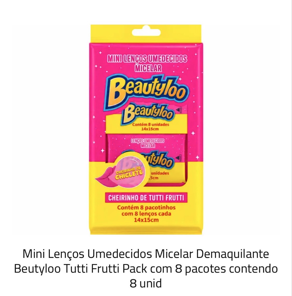 Beautyloo mini lenços micelar