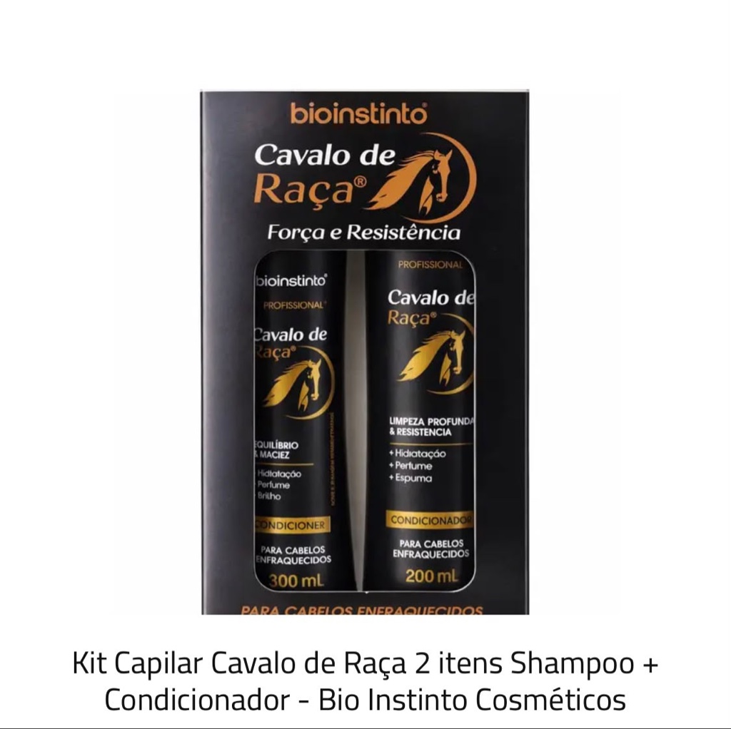 Bio Instinto Cavalo de Raça kit capilar