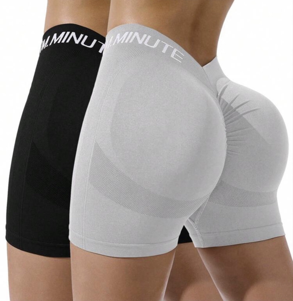 Short SHEIN X DEWBERA | Negro y Gris