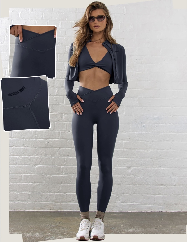 Leggins MUSERA SPORT | Neblina azul