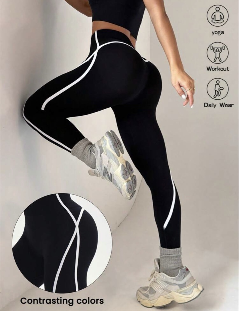 Leggins SHEIN X DEWBERA | Negro