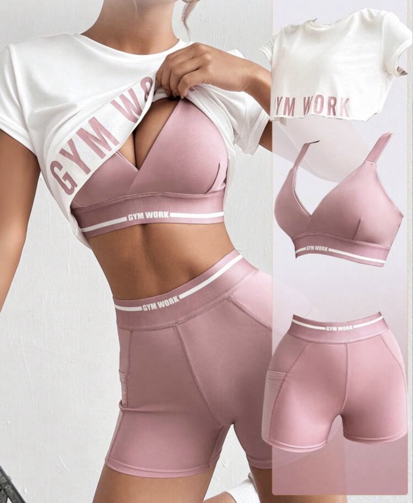 Set Deportivo SHEIN| Rosado