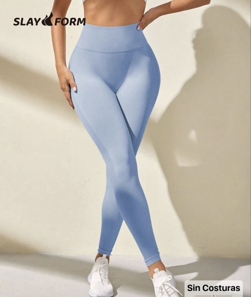 Leggins Deportivo SHEIN X SLAYFORM | Celeste