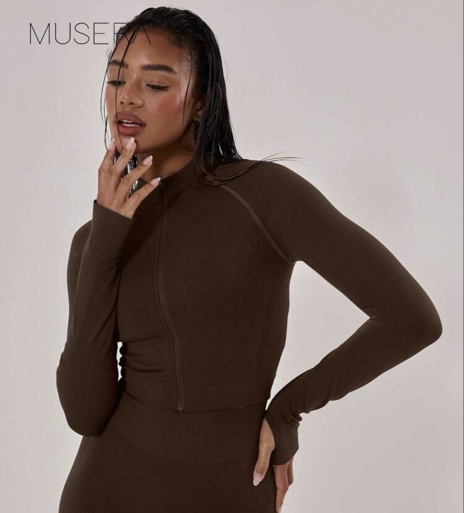 Top M/Larga MUSERA SPORT | Marrón café