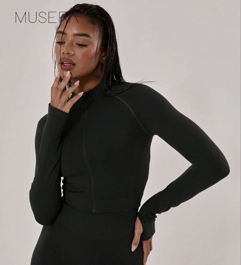 Top M/Larga MUSERA SPORT | Negro