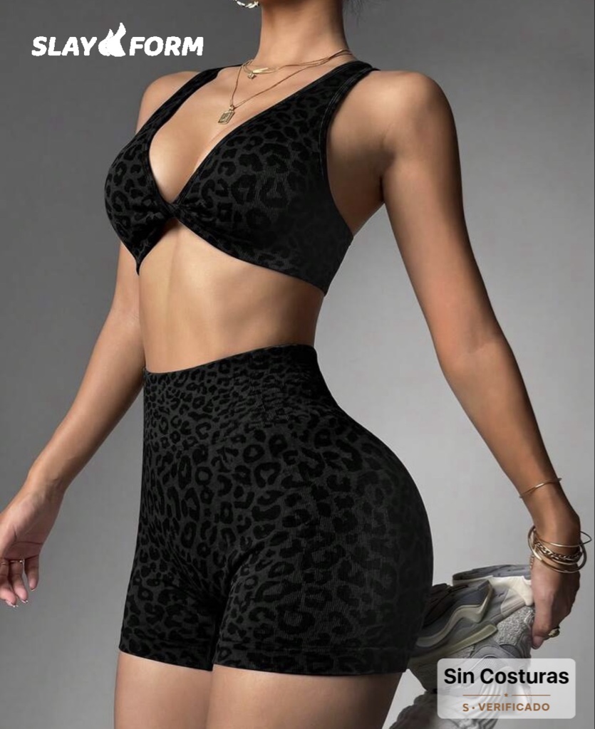 Set SHEIN X SLAYFORM | Leopardo Negro
