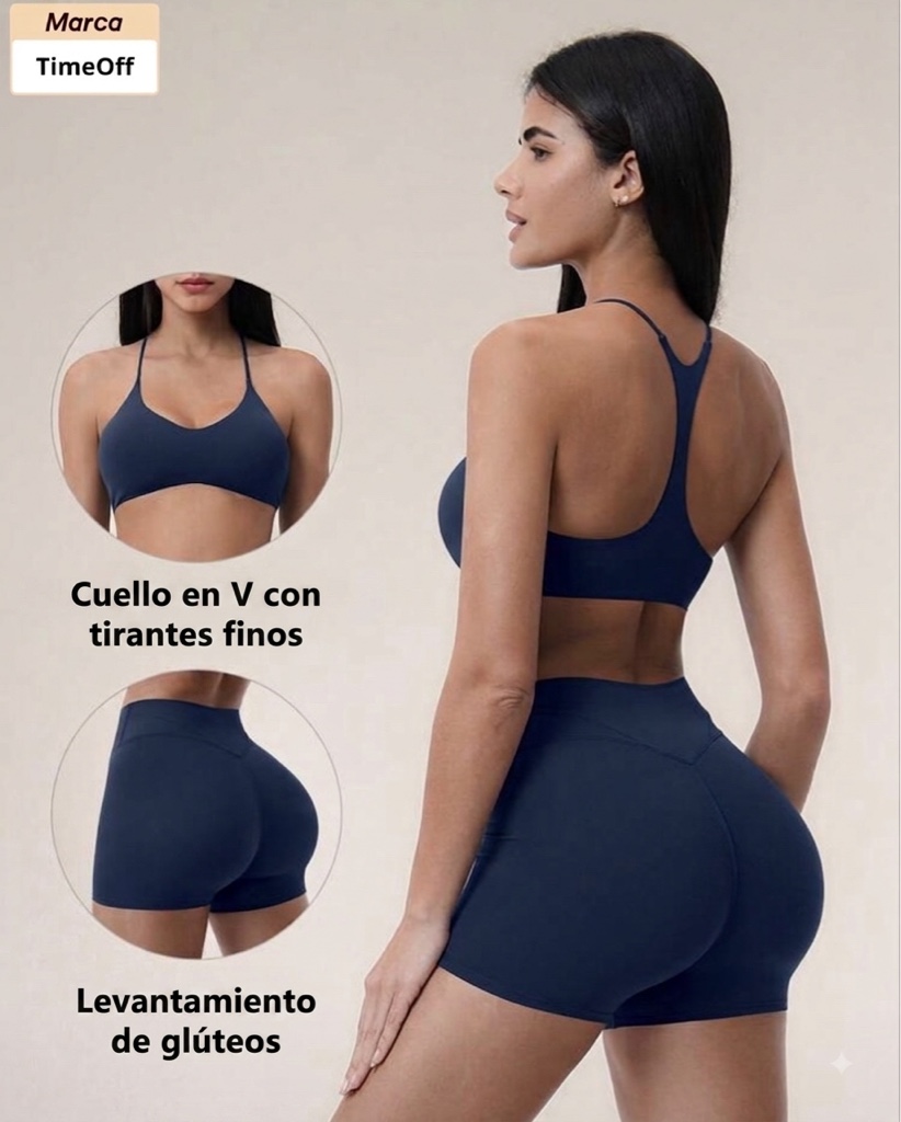 Set corto TIMEOFF | Azul