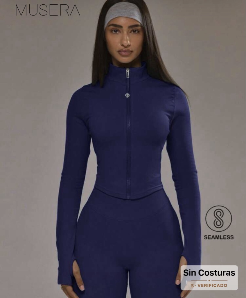 Top M/Larga MUSERA SPORT | Azul marino