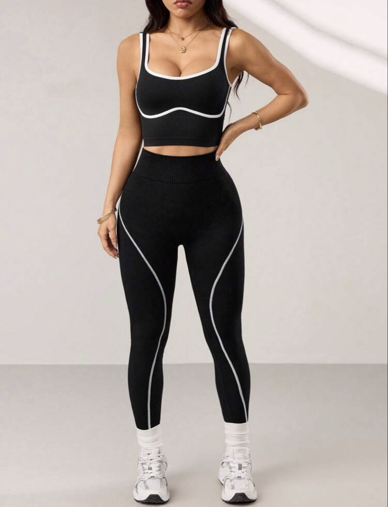 Set SHEIN X DEWBERA | Negro-Blanco