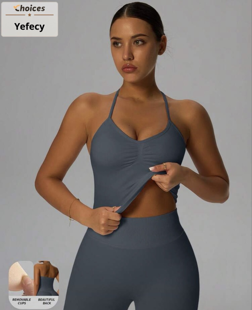 Top YEFECY | Gris Oscuro