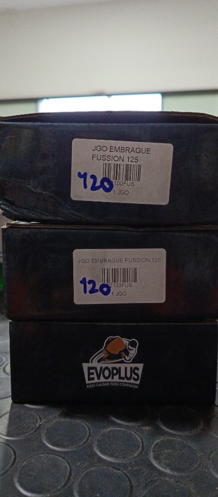 Jgo de embrague fusión 125