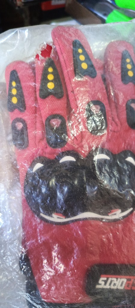 Guantes reforzado rojo